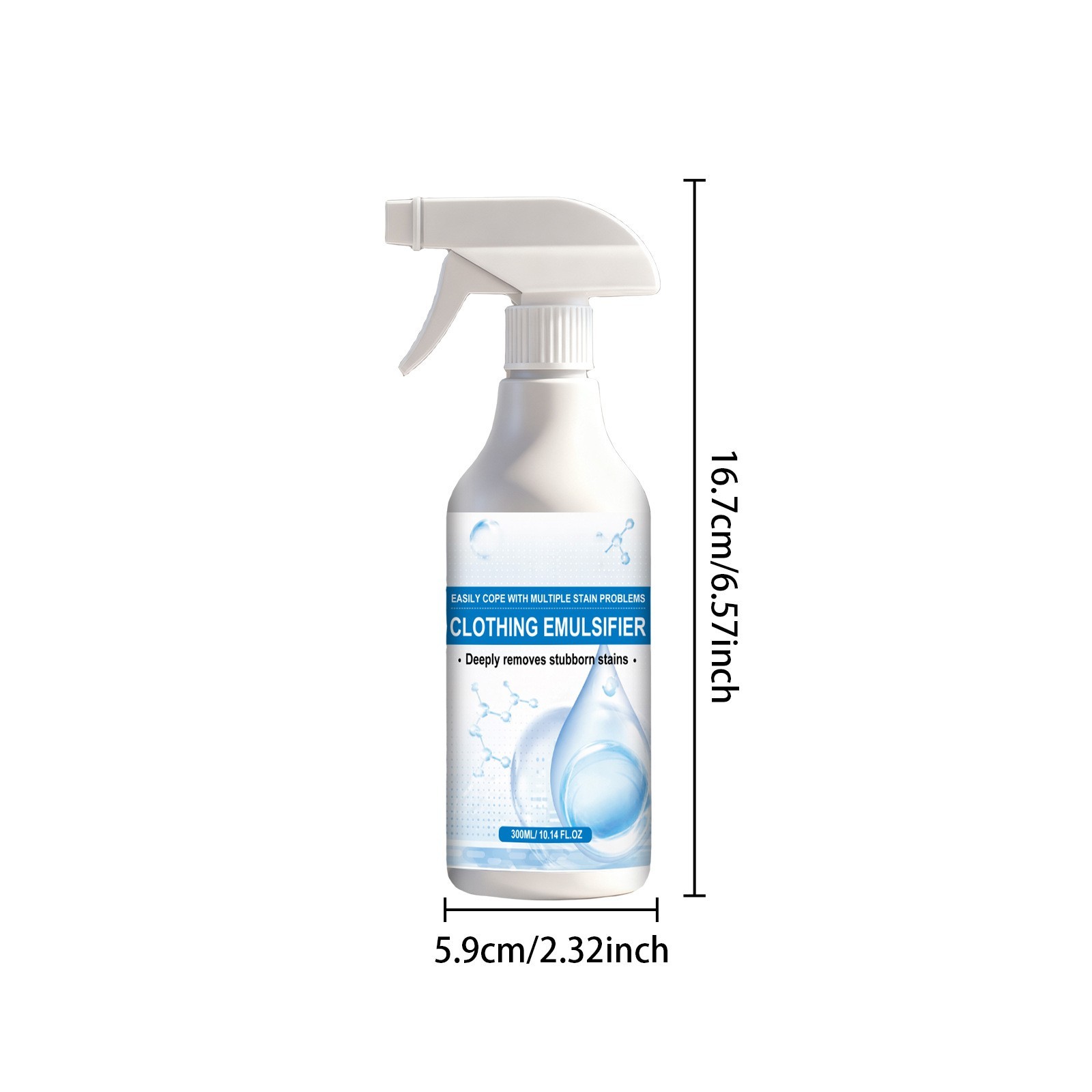 Clothing Emulsifier Stain Remover,300ml Non Ionic Emulsifier Clothing Cleaner,Po
