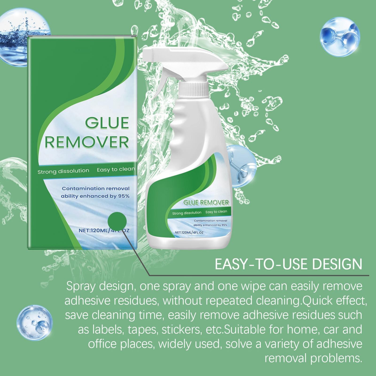 Adhesive Glue Remover Spray 120ml Glue Remover Spray