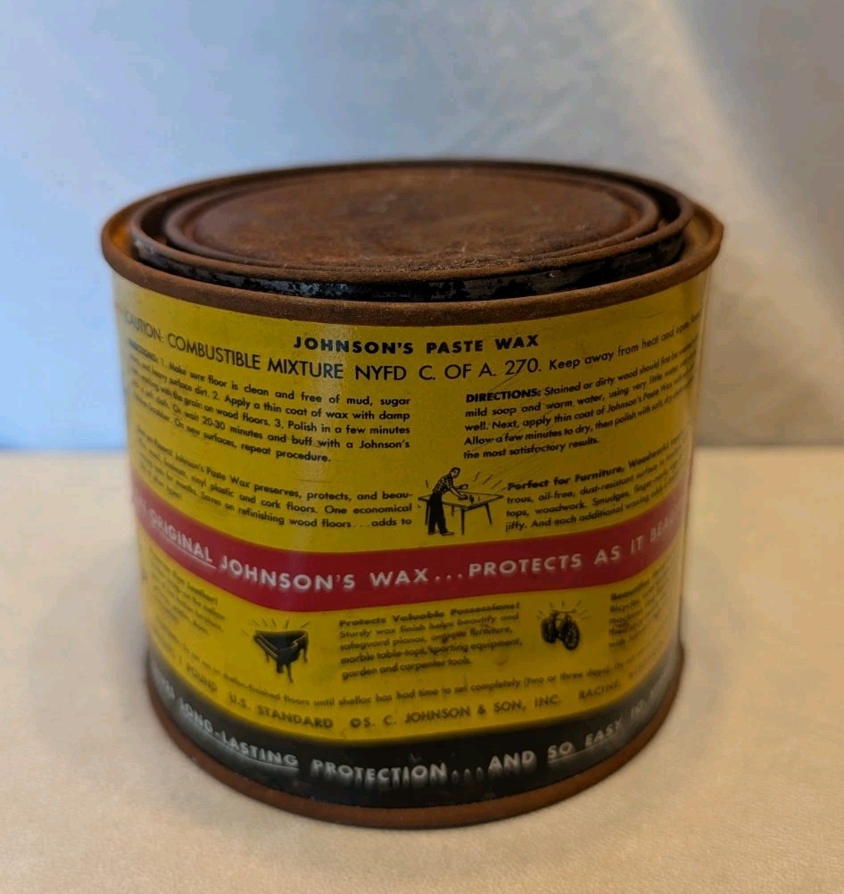 SC Johnson Paste Wax USA 90% (1 lb 5.3 oz) Long Lasting Protection DISCONTINUED