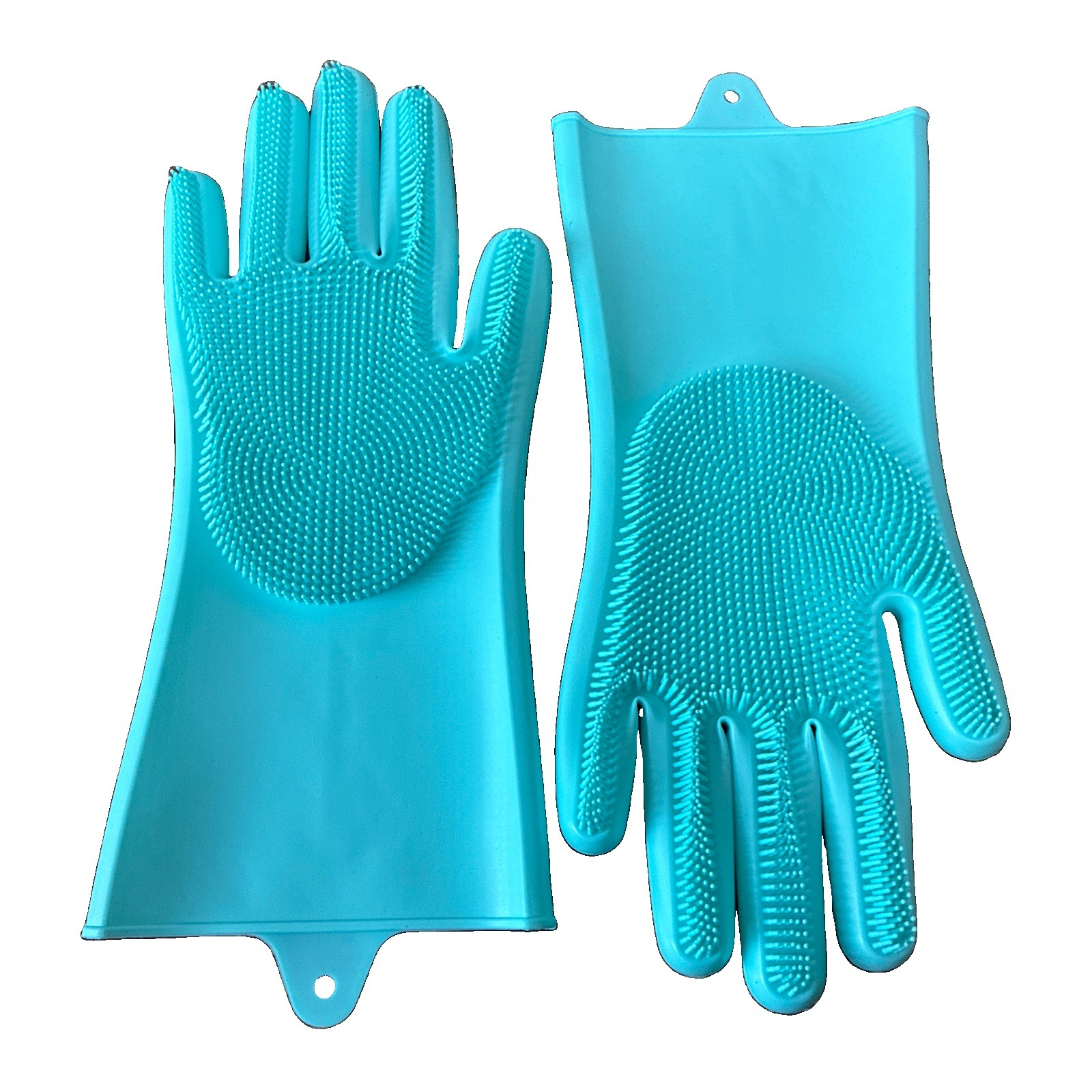 Magic Silicone Gloves with Cleaning Brush Scrubber Silicone Dishwashing Gloves