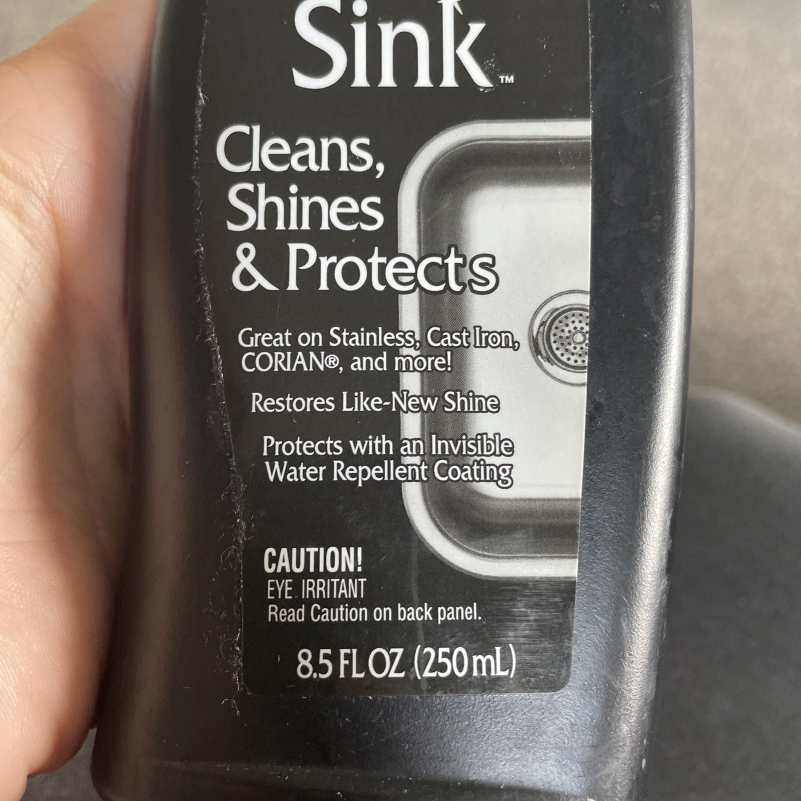 Perfect Sink Cleaner and Polish Cast Iron, Corian, Composite, Acrylic, 8.5 Fl Oz