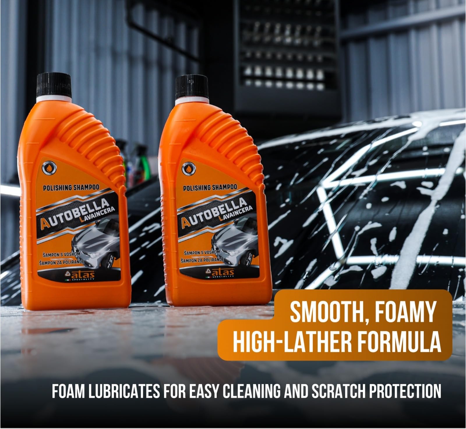 pH Neutral Car Wash Soap High Foaming Wax Safe Ceramic Glossy Finish 33.8 Oz