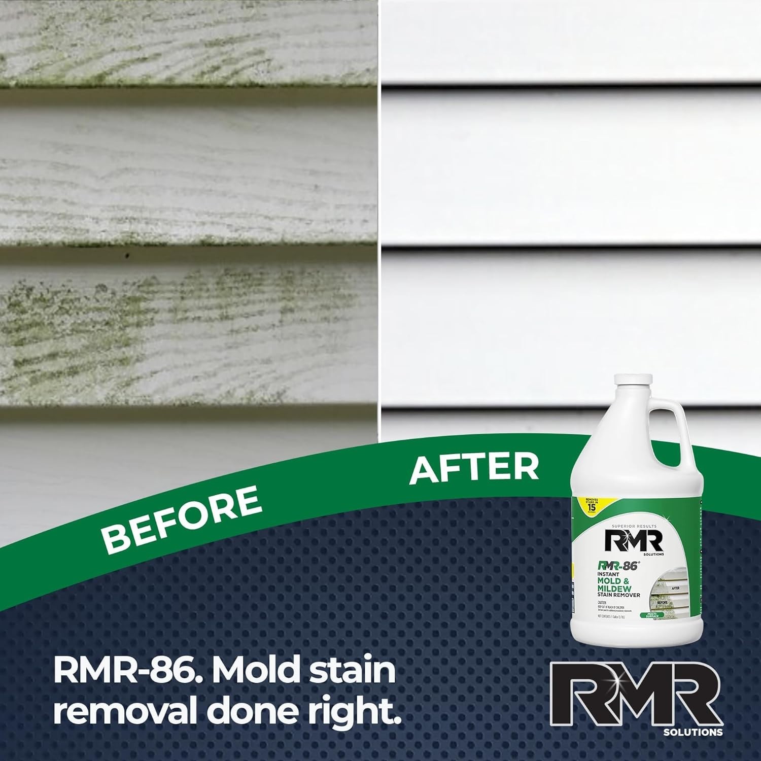 Fast-Acting Mold Stain Remover Spray – 128 Fl Oz (Pack of 4)