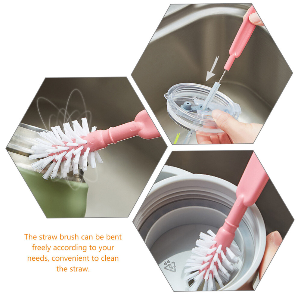 1 Set Bottle Brush Straw Brush Cup Cleaner Brush Water Bottle Cleaning Brush