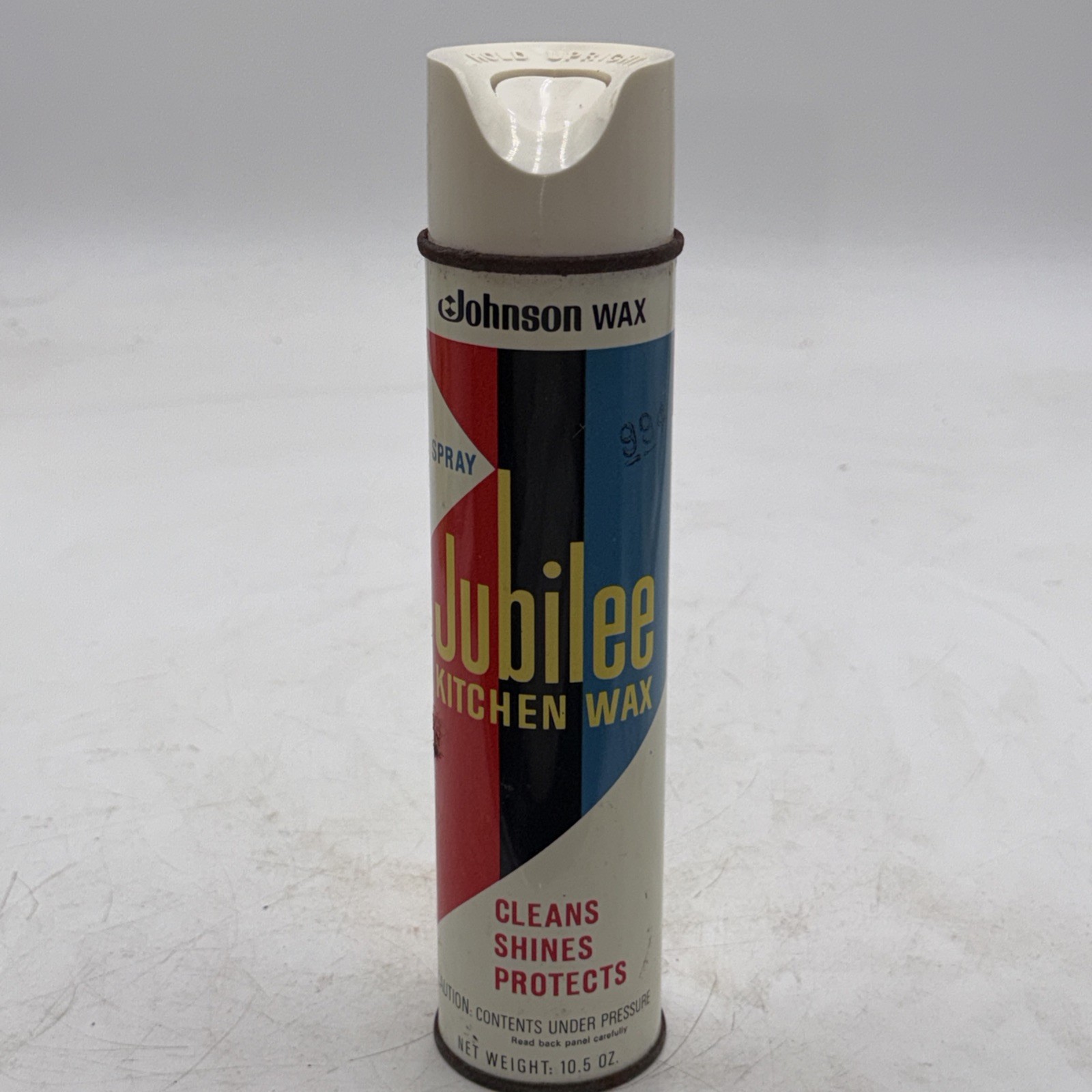 Jubilee Kitchen Wax Cleaner Spray 10.5 Oz. Can Vintage Discontinued NOS 95% Full