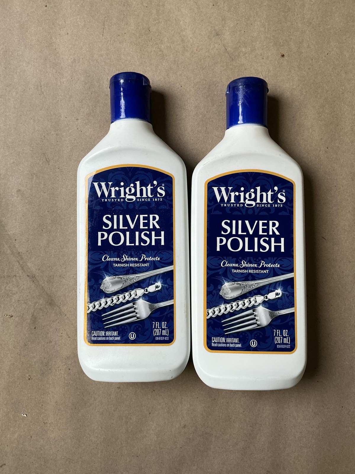 Wright’s Silver Polish 7 Fl Oz Lot Of 2 Cleans Shines Protects Tarnish