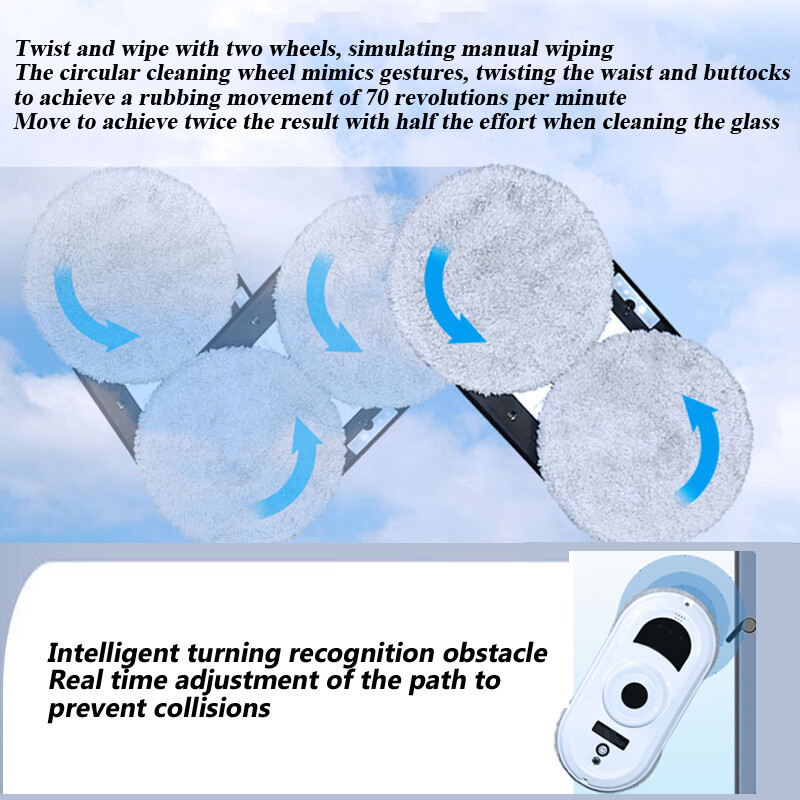 220V/110V Cleaning Machine Automatic Remote Control Smart Window Cleaner Robot