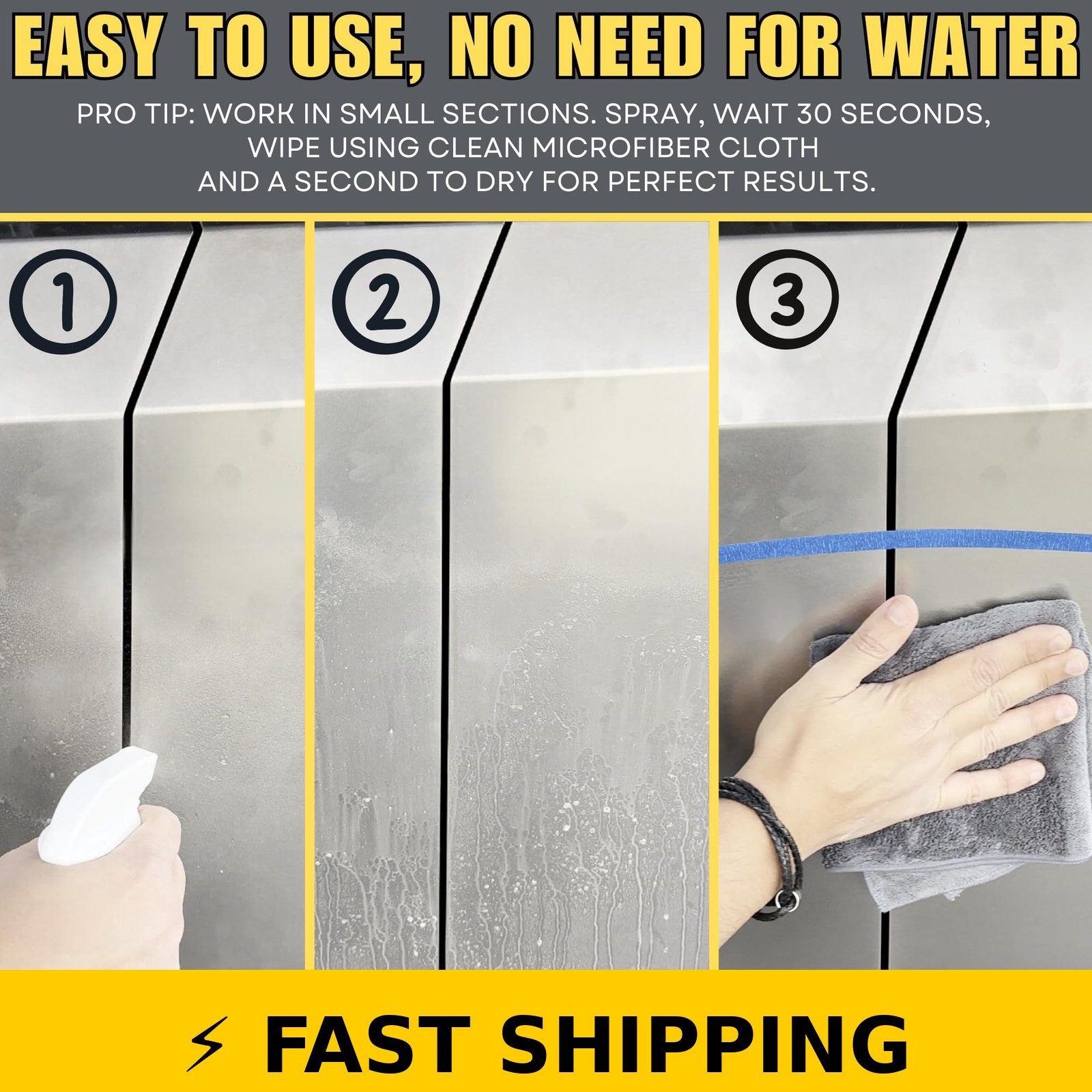 CyberSudZ Waterless Stainless Steel Wash for Tesla CyberTruck 17 Fl. Oz.