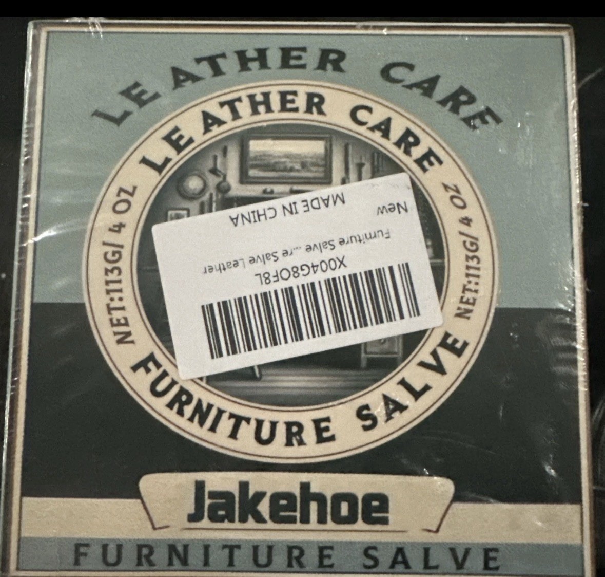 Jakehoe Leather Care Furniture Salve 4oz, Leather Bags, Furniture, Car Seats Etc