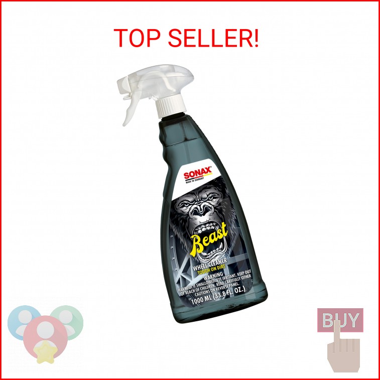 SONAX Beast Wheel Cleaner | Color-Changing Formula for Wheels & Rims | Dissolves