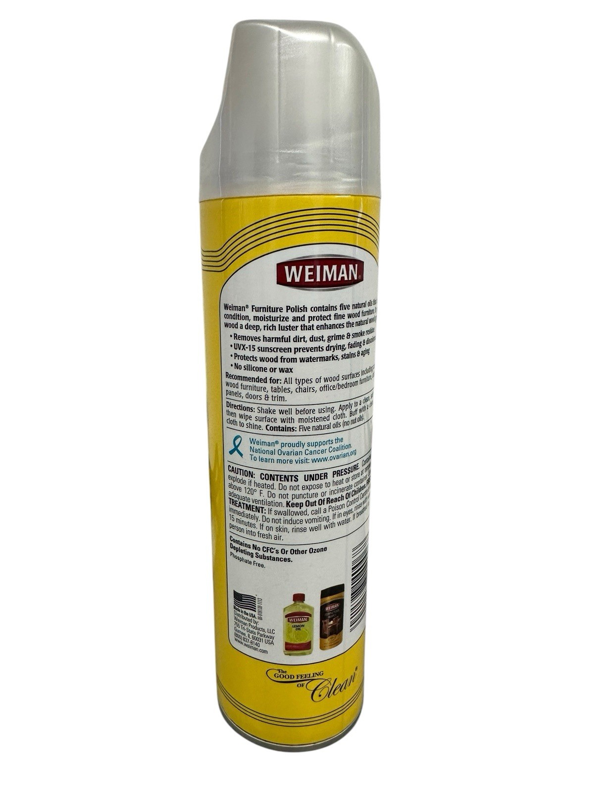 Weiman Furniture Polish NEW 12 Oz Contains 5 Natural Oils