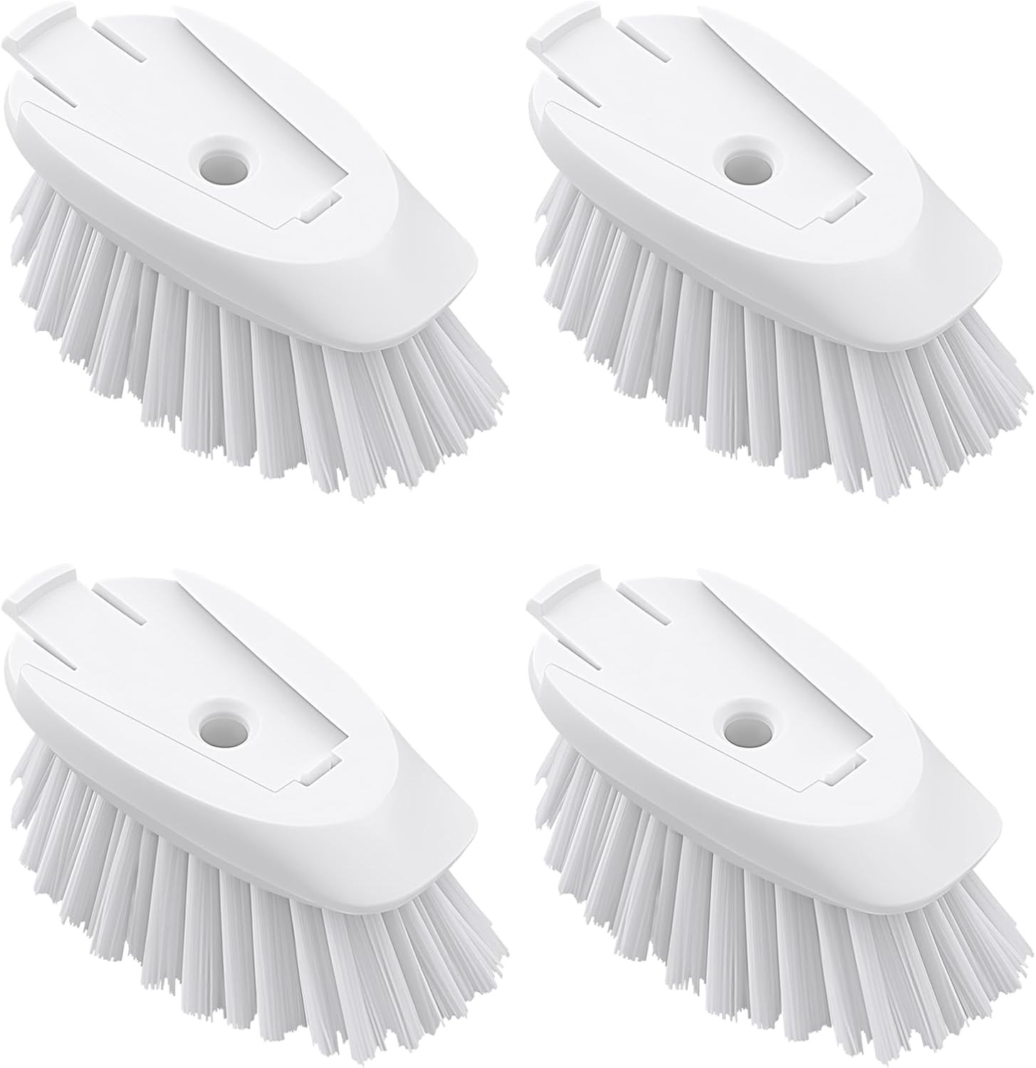 Dish Brush Refills 4 Pack White Replacement Brush Heads Compatible New