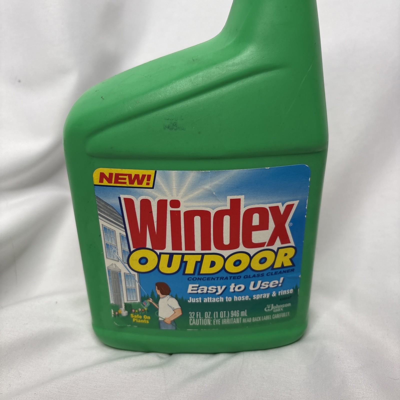 Vtg 1992 Windex Outdoor Glass Cleaner Concentrate 32 Oz Discontinued NOS