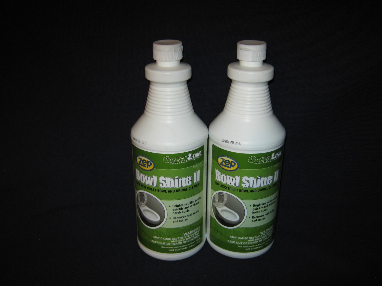 TWO {2} ZEP BOWL SHINE II 32 OZ. TOILET BOWL & URINAL CLEANER-FREE SHIP-BIN 6