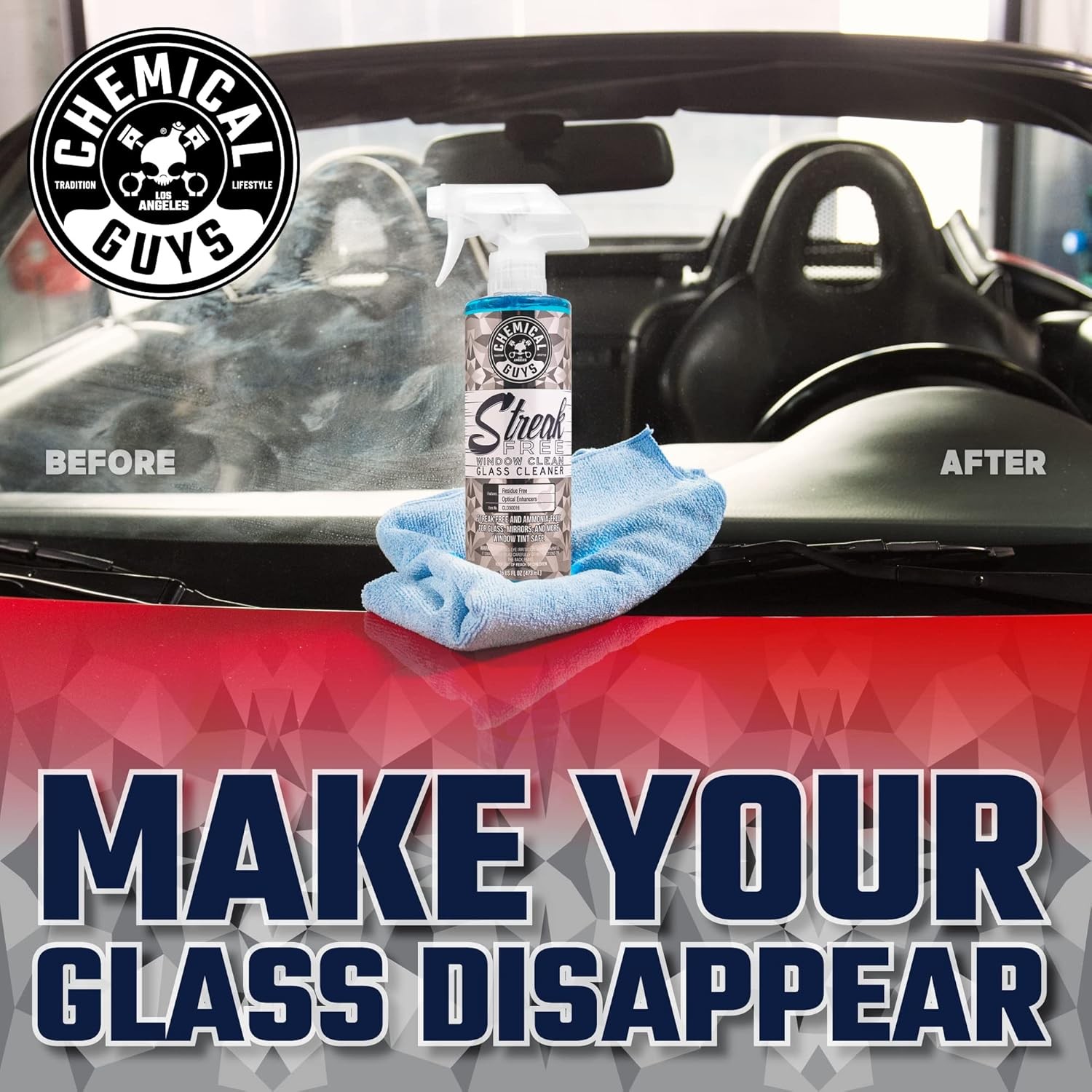 Chemical Guys Streak Free Glass & Window Cleaner 16oz