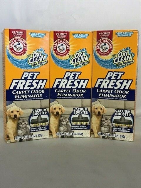 Arm & Hammer Pet Fresh Carpet Odor Eliminator Plus Oxi Clean Dirt Fighters (3X)