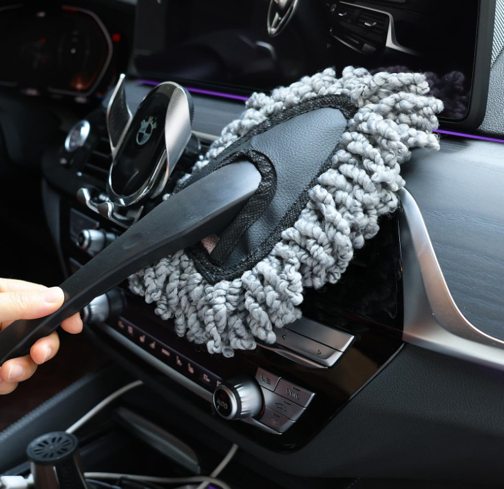 2 Pcs 11″ Super Soft Microfiber Duster Brush, Car Dash Cleaner, Cleaning Brush,