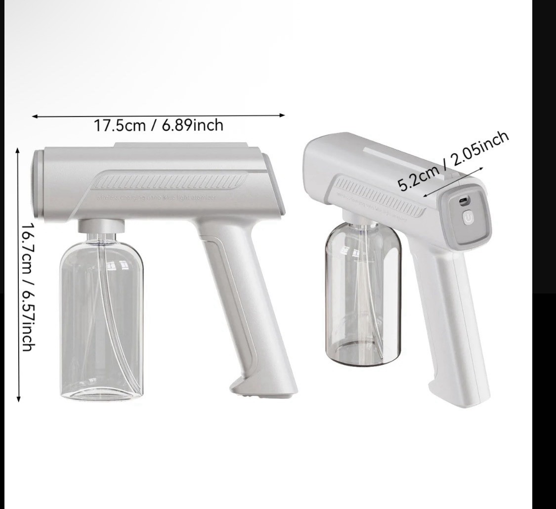 Portable Handheld Electric Nano Atomizer Sprayer, USB Rechargeable Multi-Surface