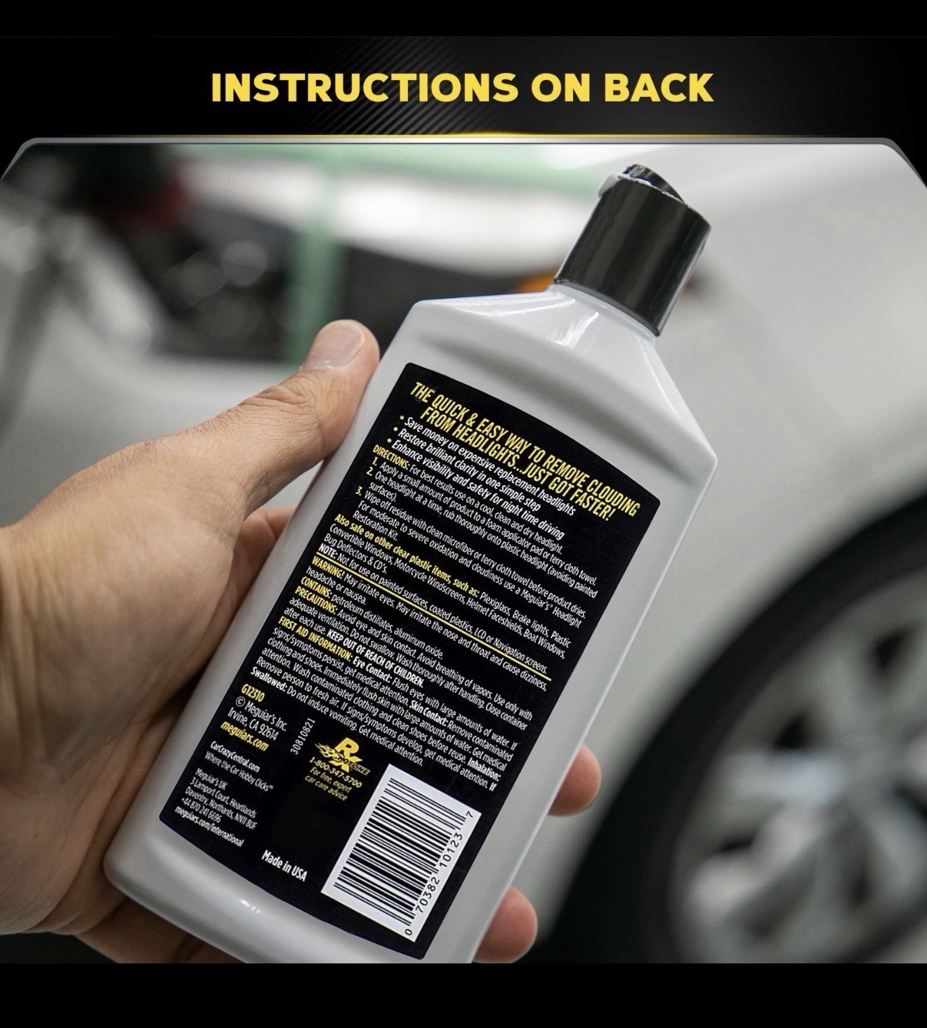 Meguiar’s PlastX Clear Plastic Cleaner and Polish – 10 Oz