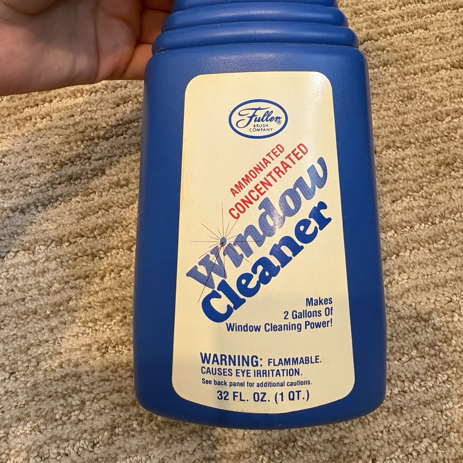 Vintage Fuller Brush Company Ammoniated Concentrated Window Cleaner – 85% Full