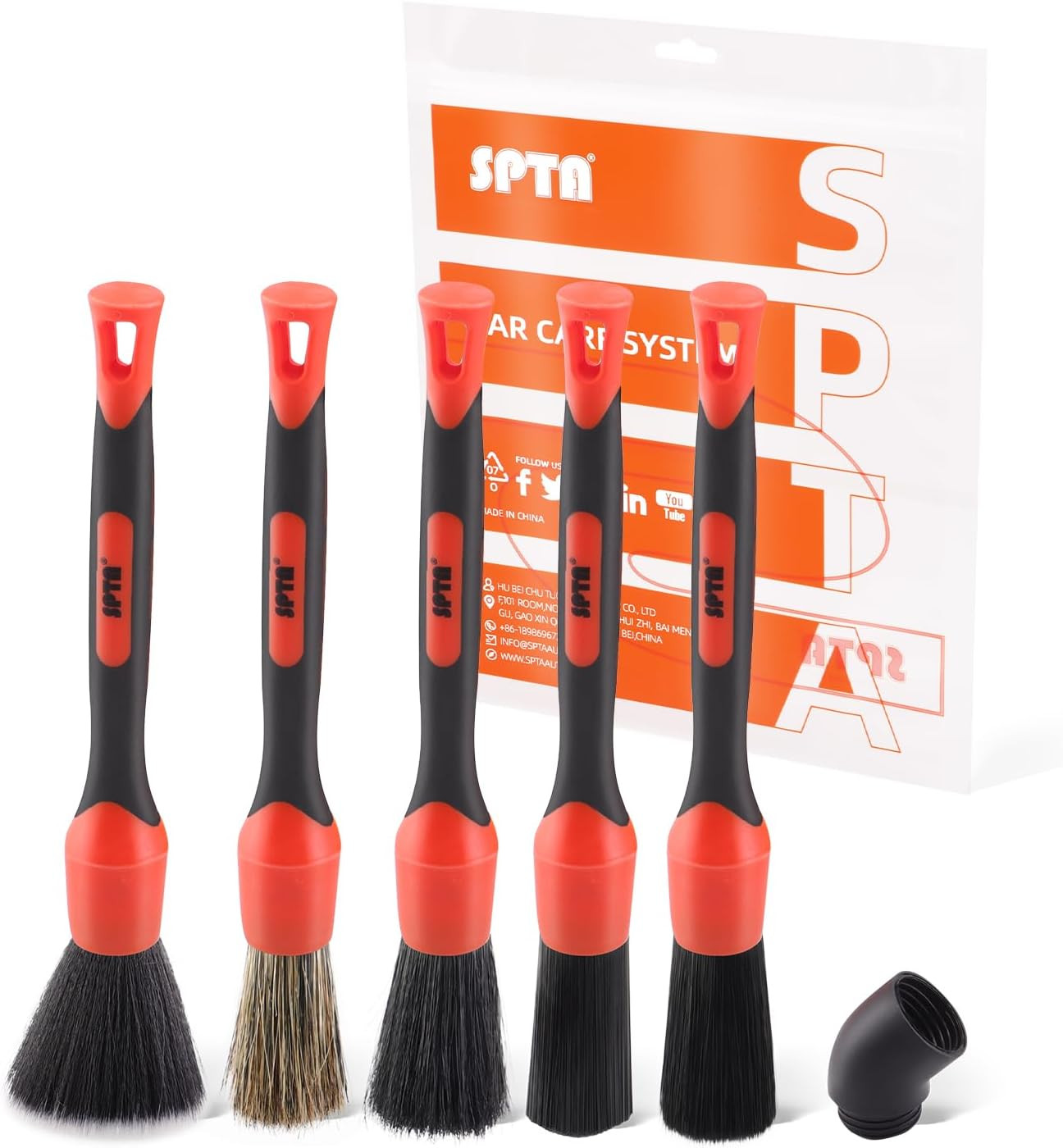 Car Drill Brush Drill Brush Attachment 5Pcs Detachable Car Care Detailing Brus