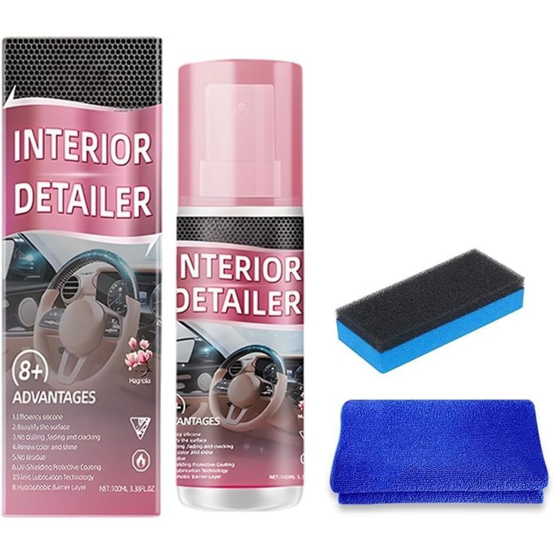 Car Interior Cleaner Spray Polish Dashboard Leather Plastic Multi Surface Detail