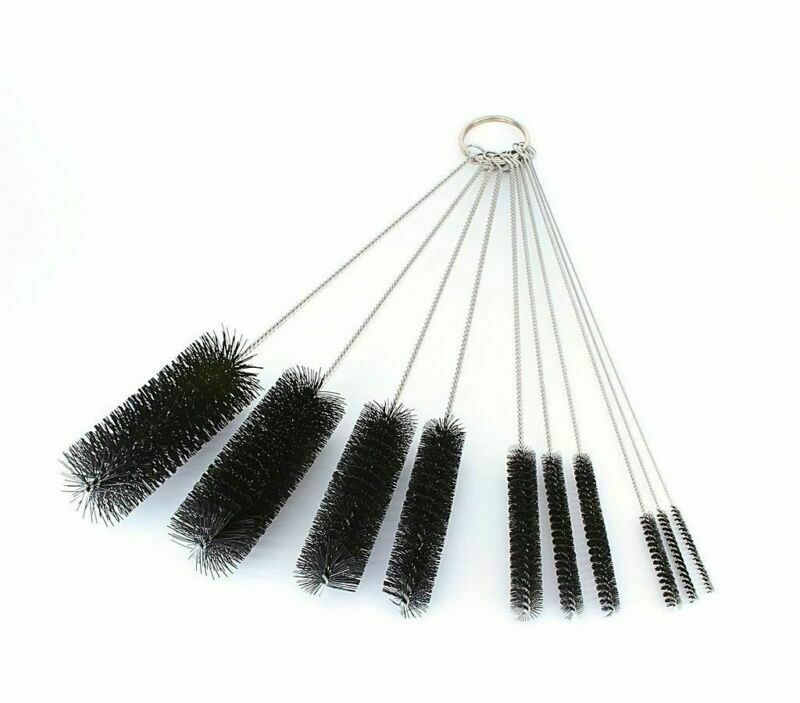 10Pcs Lab Brush Set For Pipe Cleaner Test Tube Glassware Bottle Tubing Fluva