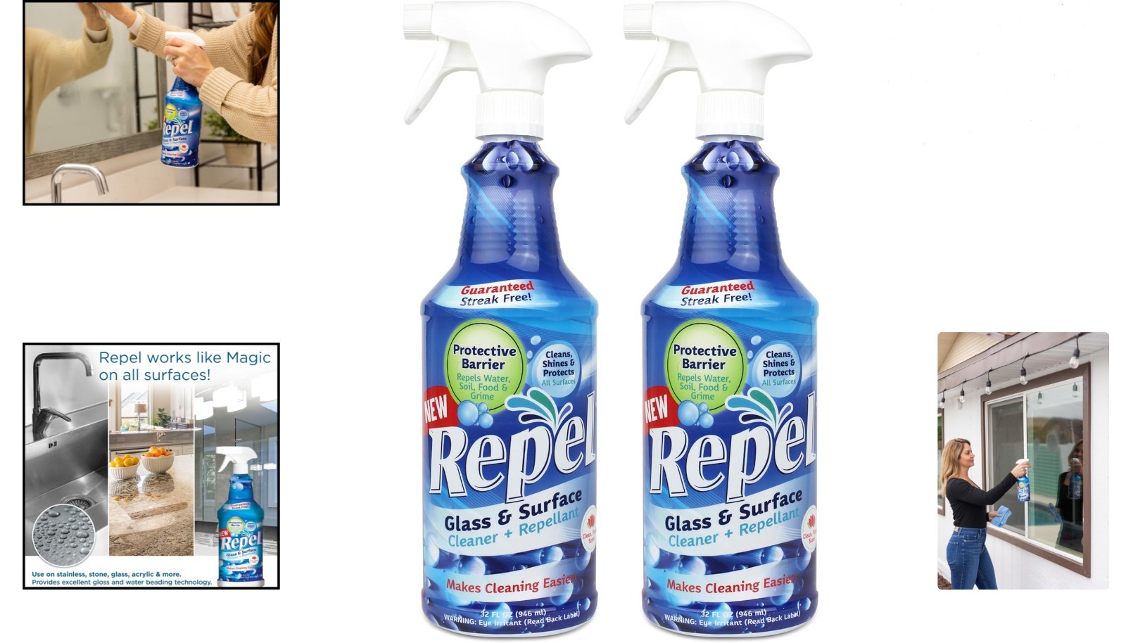 REPEL 64 oz. Surface Cleaner – Advanced Streak-Free Cleaning with Nanotechnology