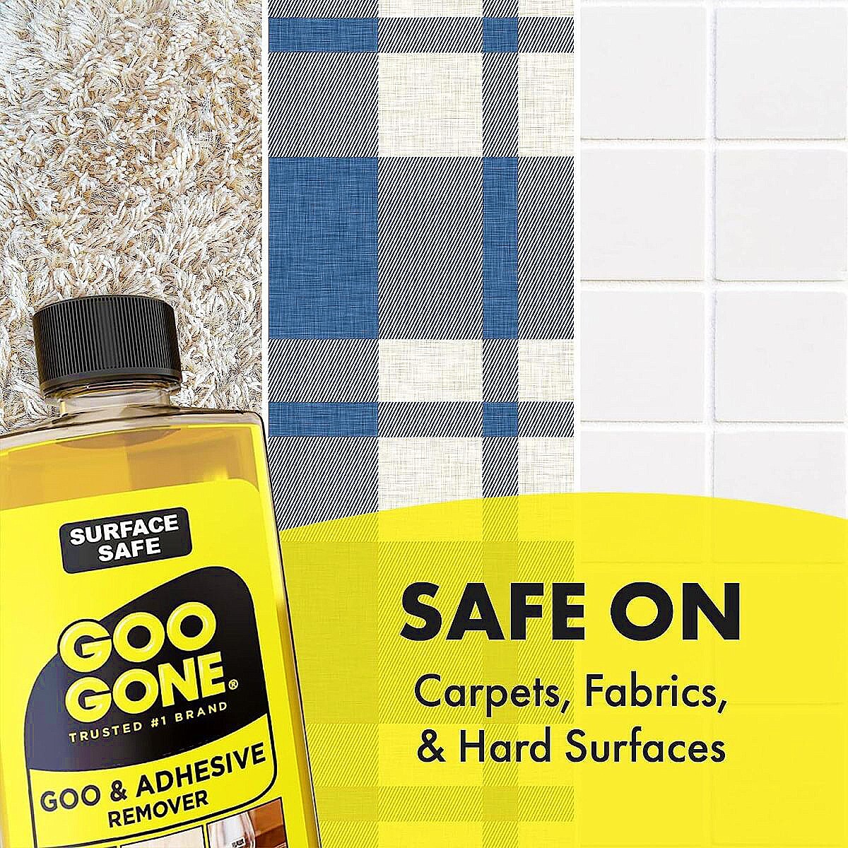 Goo Gone Adhesive Remover 8 oz Surface Safe /Sticker Label Decal Gum Tar +More