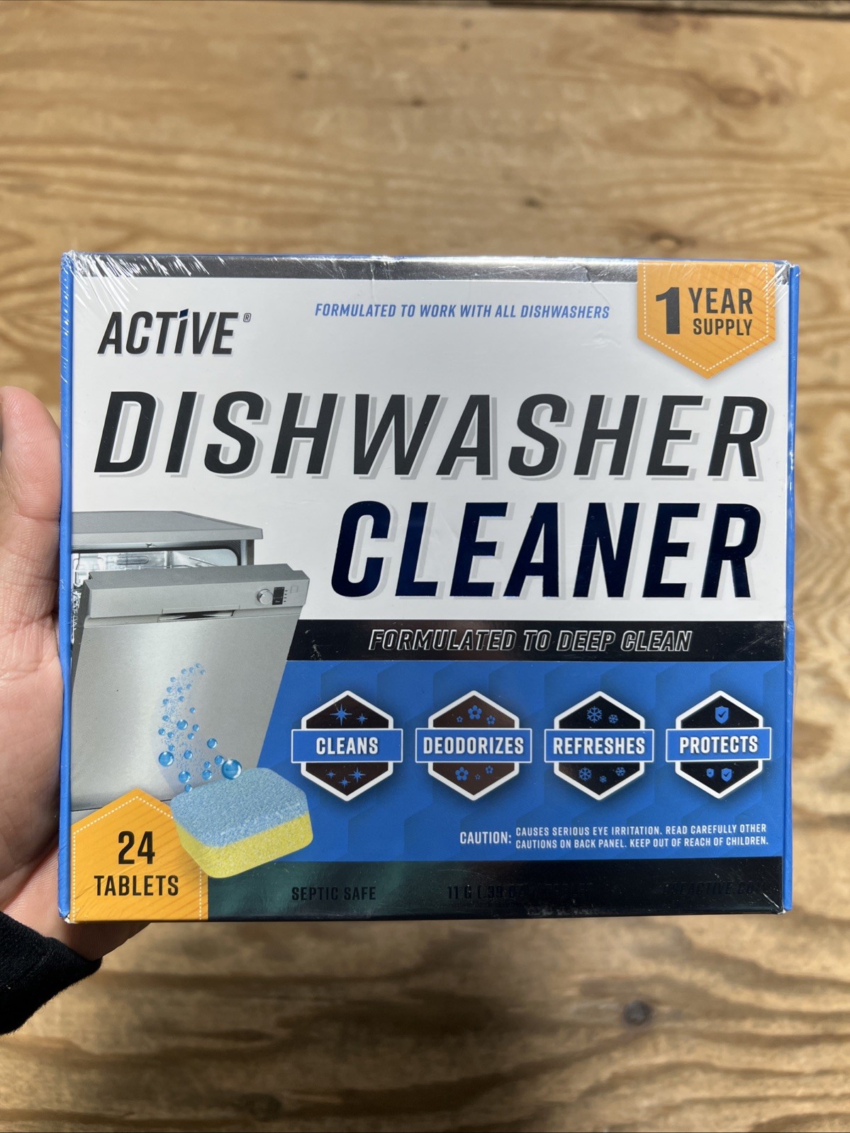 Active Dishwasher Cleaner 24 Tablet Pack – Lot of 2