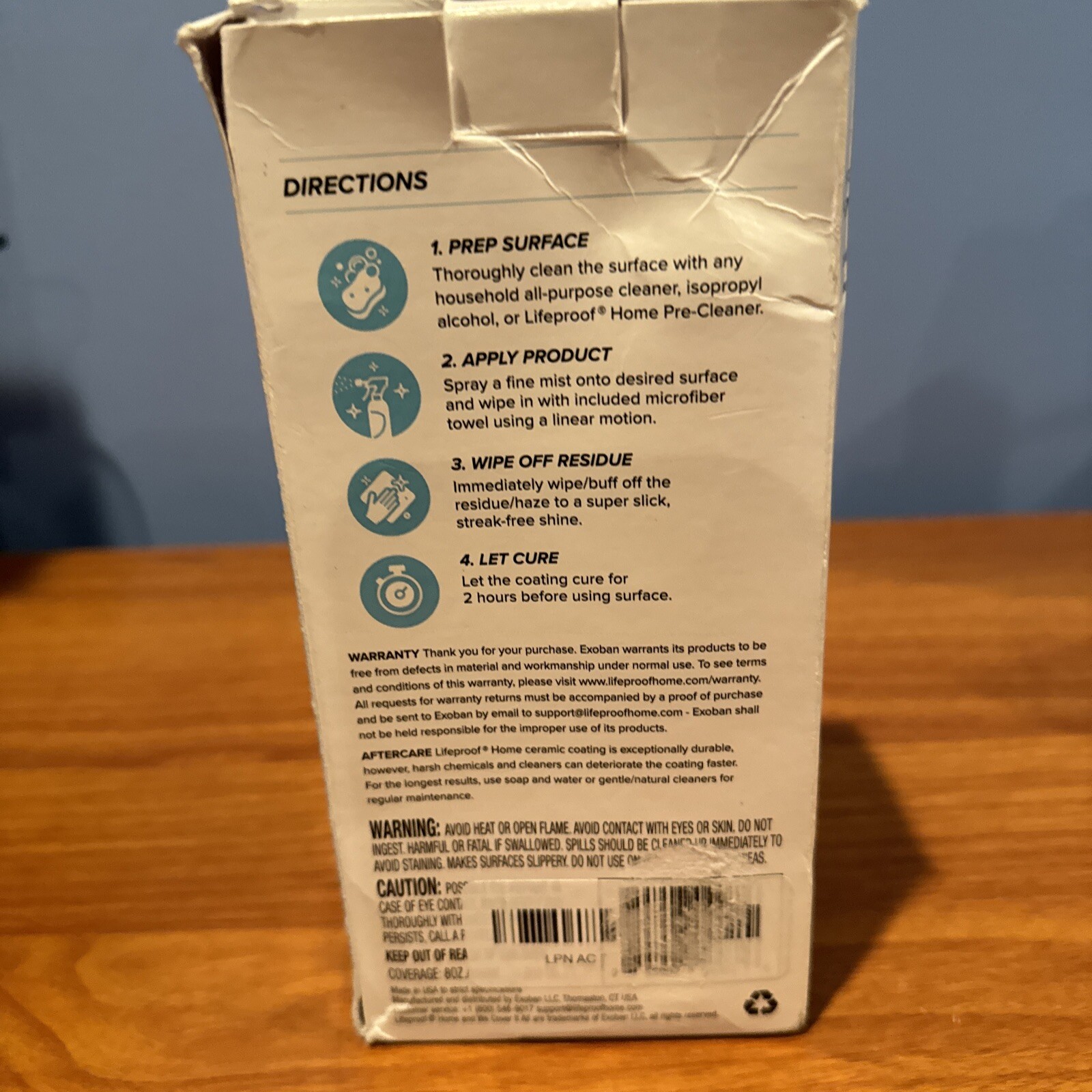 Lifeproof Home MULTI SURFACE CERAMIC COATING Spray 8 ounce FOR REFILL towel