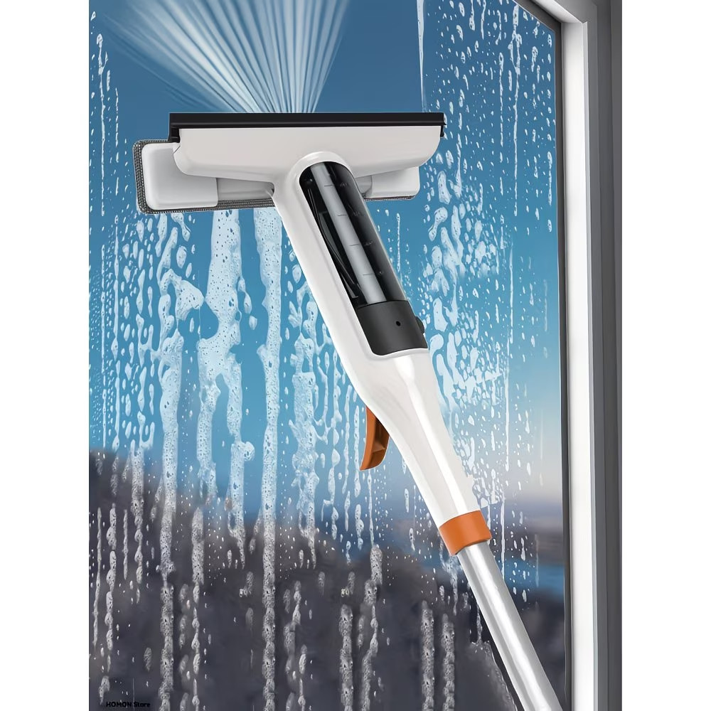 3-in-1 Glass Cleaning Kit – Durable Metal Pole