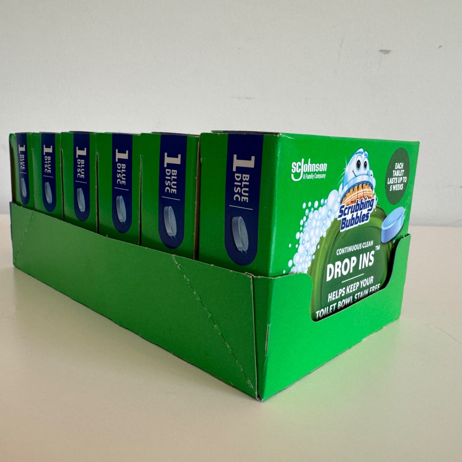 Scrubbing Bubbles Vanish Drop-Ins Toilet Cleaning Tablet 1 in each pack, 6 packs