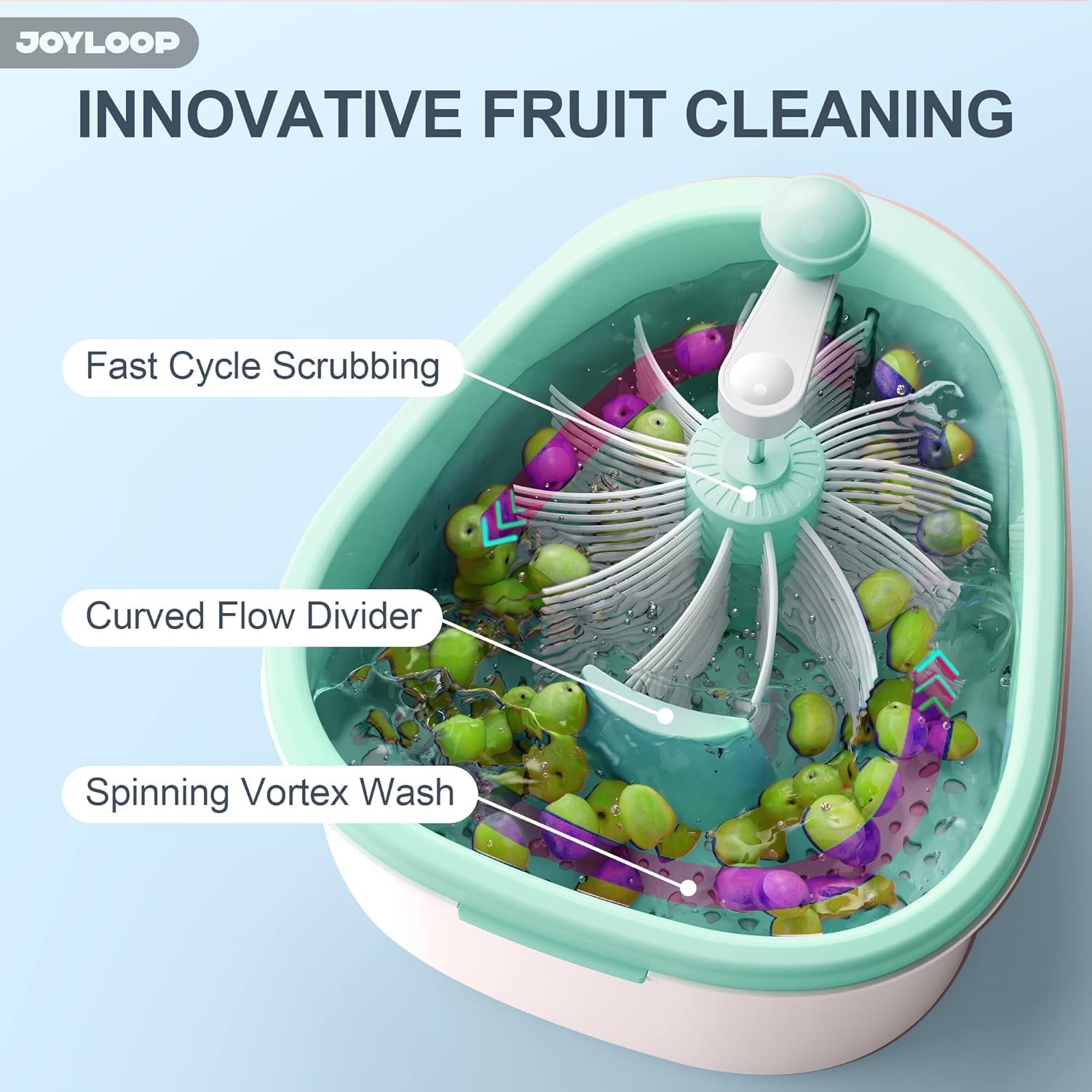 Fruit Cleaner Spinner With Fruit Washer Bowl