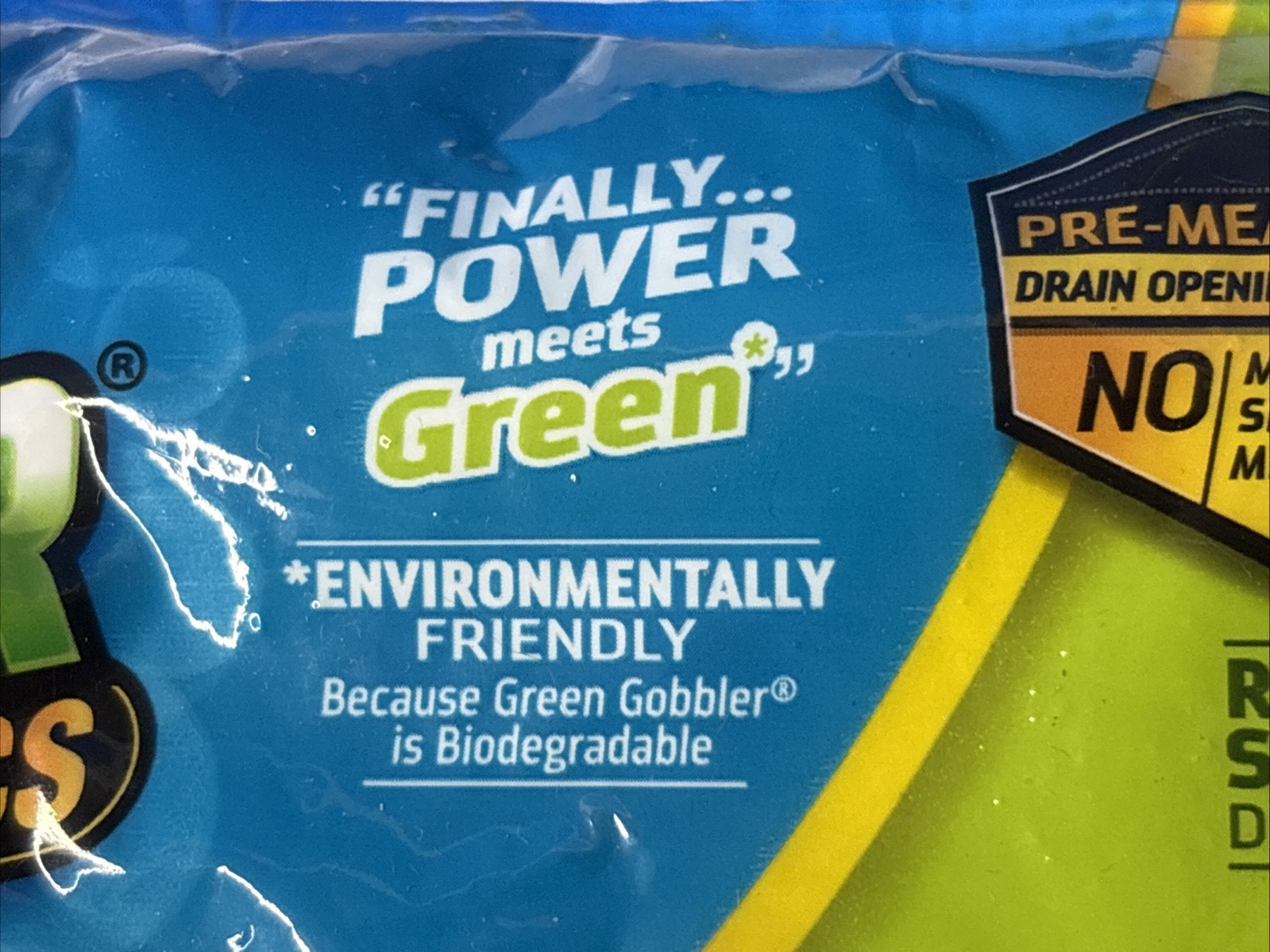 Green Gobbler 5 Drain Clog Opening Powder PACS & Hair Clog Remover Tool Ecoworks