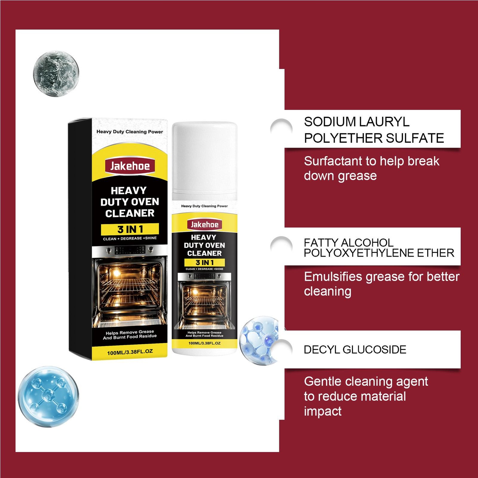 Clean + Degrease + Protect Stove and Oven 100ml