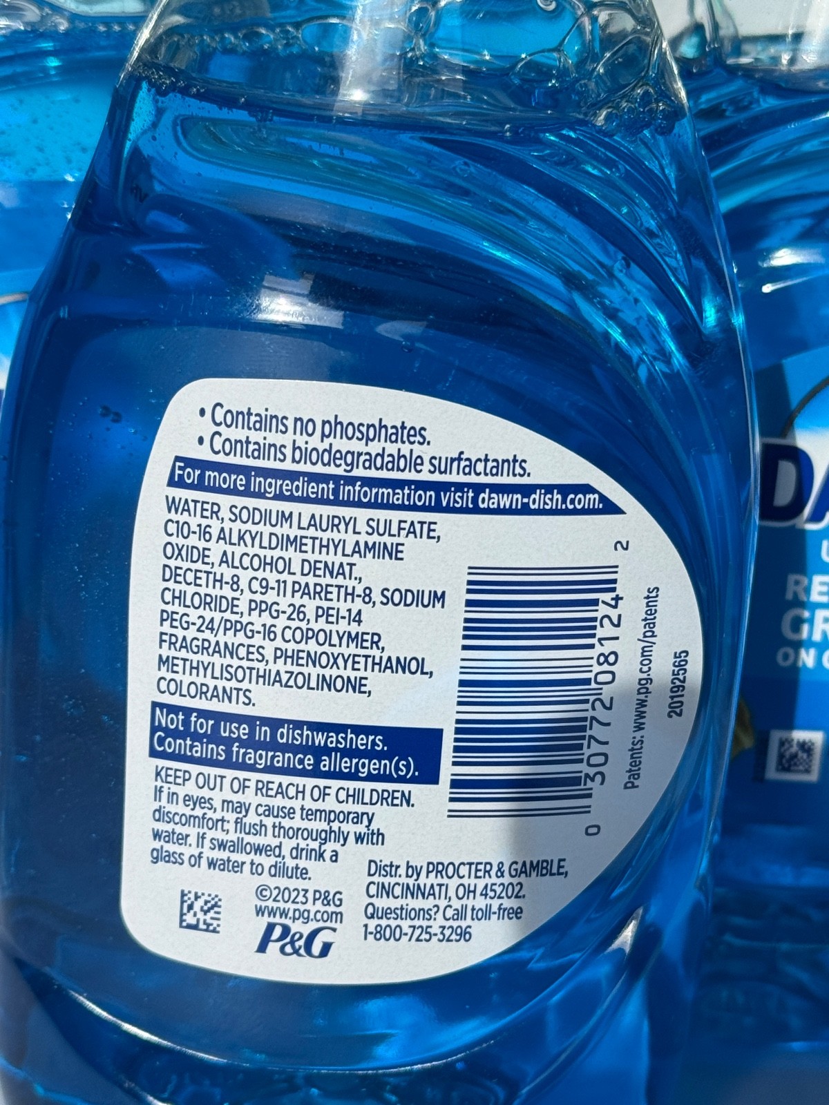Dawn Ultra Dish Soap Original Scent Dishwashing Liquid 7.5 OZ Pack of 6