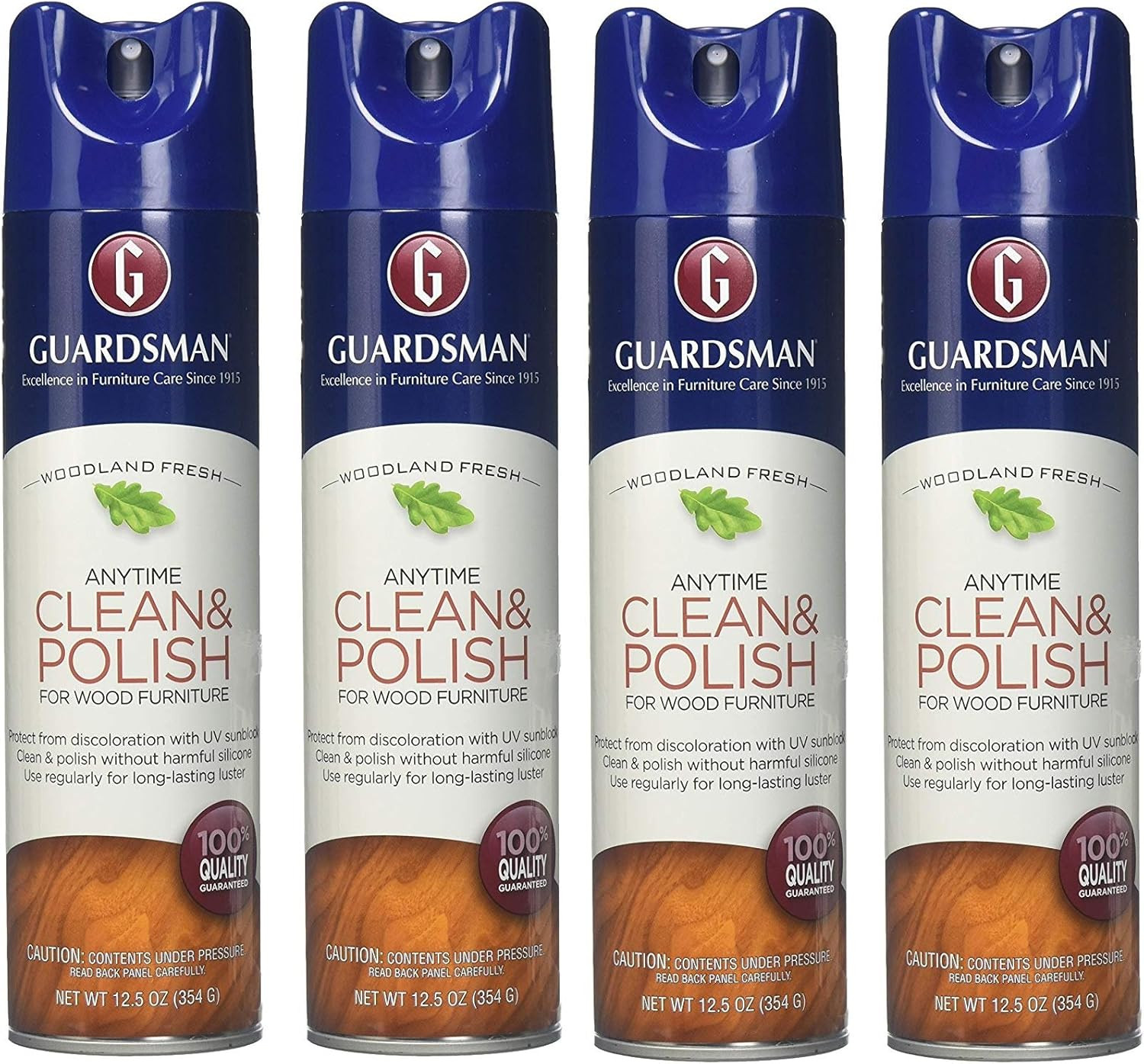Clean & Polish For Wood Furniture – Woodland Fresh – 12.5 oz – Silicone Free, UV