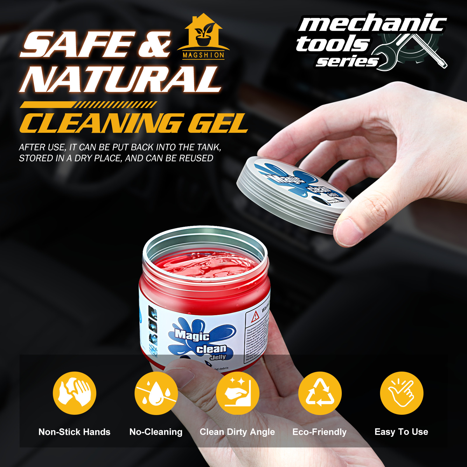 Red Cleaning Gel Jelly Multi Purpose Keyboard Laptop Home Dust Gel Remove Sticky