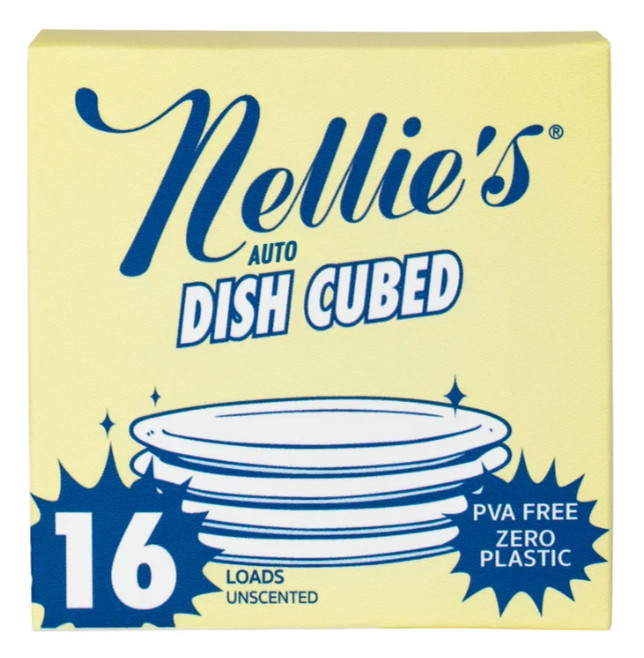 Nellie’s Auto Dish Cubed Dishwasher Cubes, Unscented, 128-count, Free Shipping..