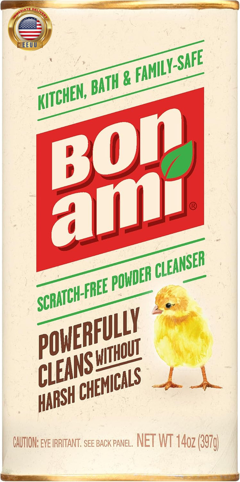 Powder Cleanser for Kitchens & Bathrooms – All Types of Surfaces, Cleans Grime &