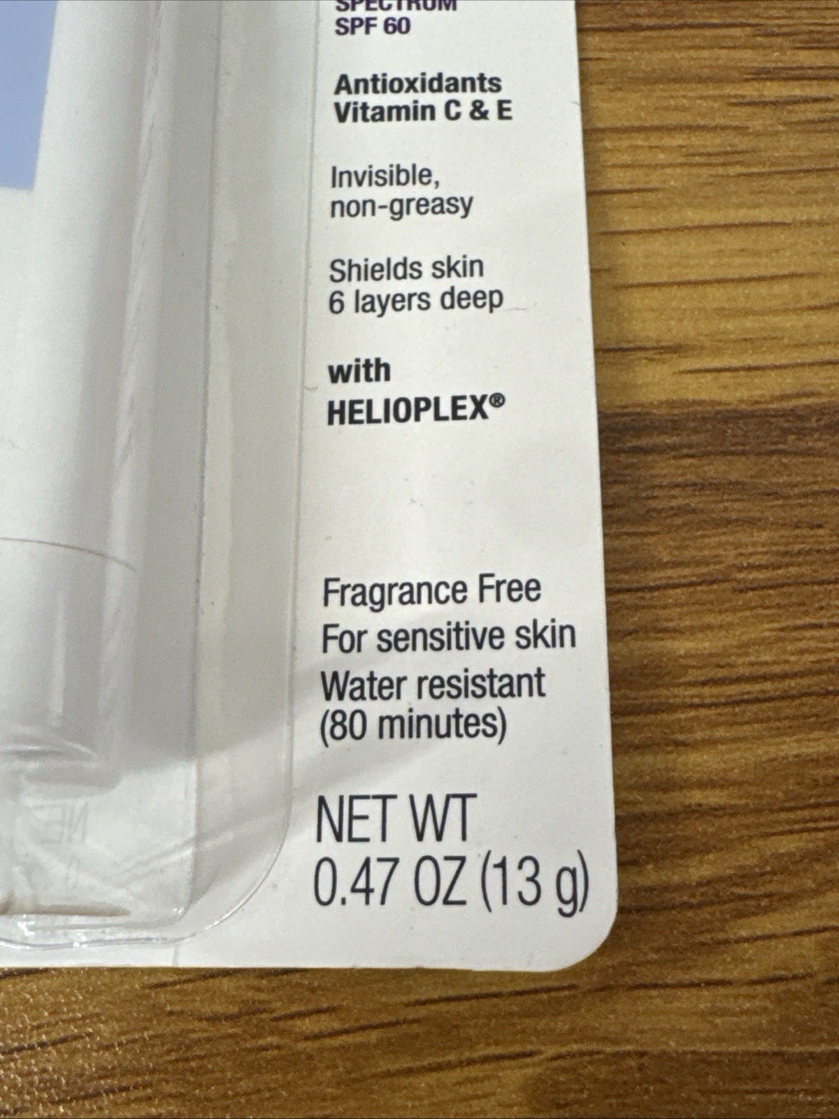 New Neutrogena SPF 60 Ultra Sheer Face Sunscreen Stick Invisible Non-Greasy