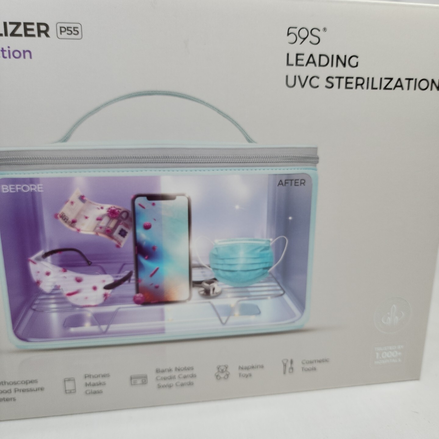 59S Multiuse Sterilizer 3 Minute Quick Disinfection UVC Sterilization Bacteria