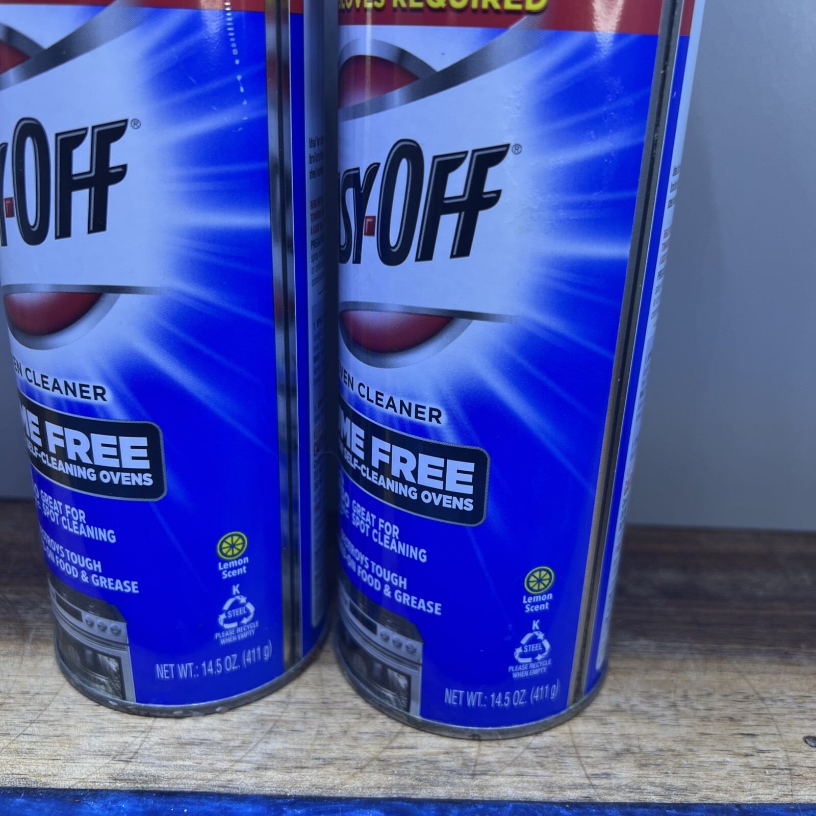 Lot of 2 EASY-OFF Fume-Free Oven Cleaner Lemon Scent 14.5 oz Aerosol New