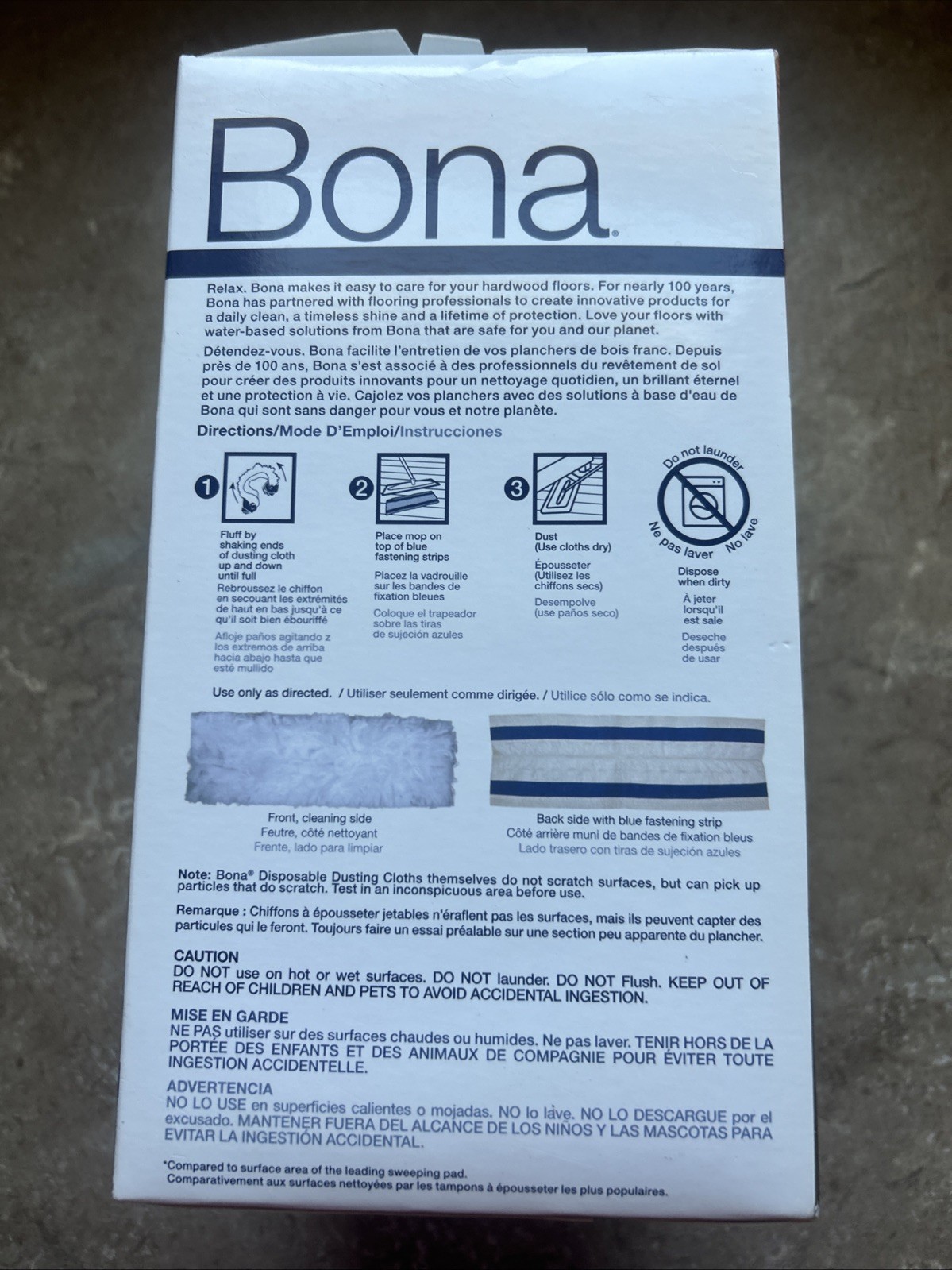 NEW SEALED – Bona Hard Surface Floor Disposable Dry Dusting Pads