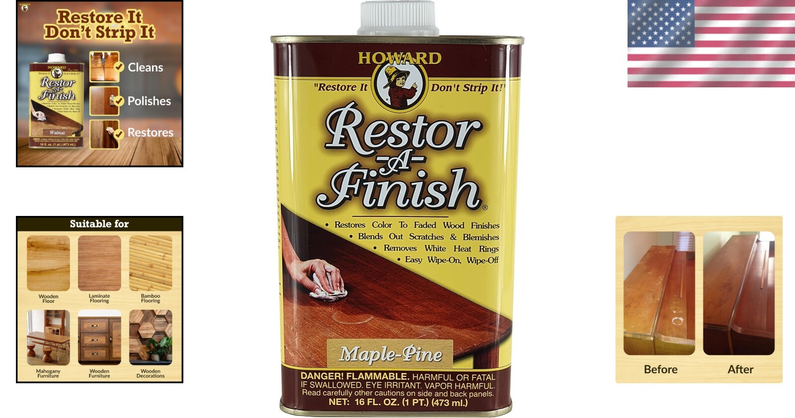 Revitalize Your Wood with Howard’s Restor-A-Finish in Maple-Pine – Easy Touch-Up