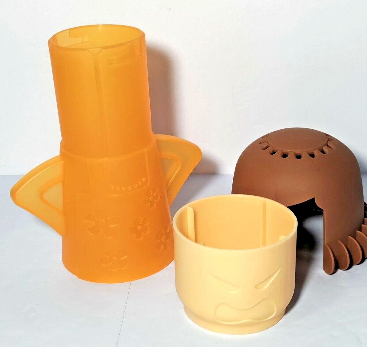 Angry Mama Microwave Cleaner Dishwasher Safe Steams Away Stains Odors Orange