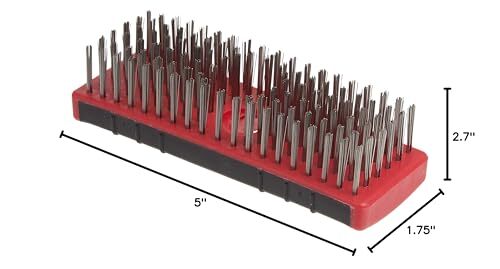 4166 Soft Grip Stainless Steel Scrub Brush 7