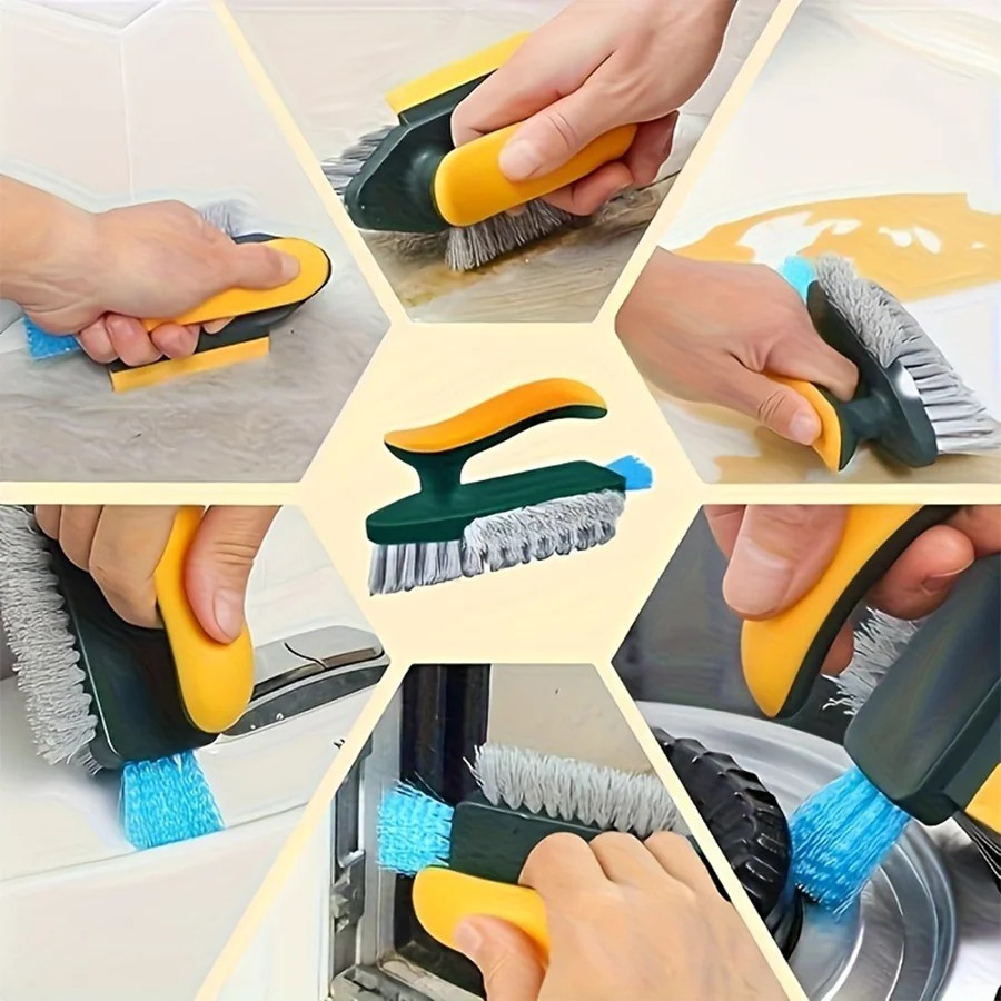 1Pcs 2-In-1 Handheld Cleaning Brush – No Dead Spot Multi-Functional for Crevices