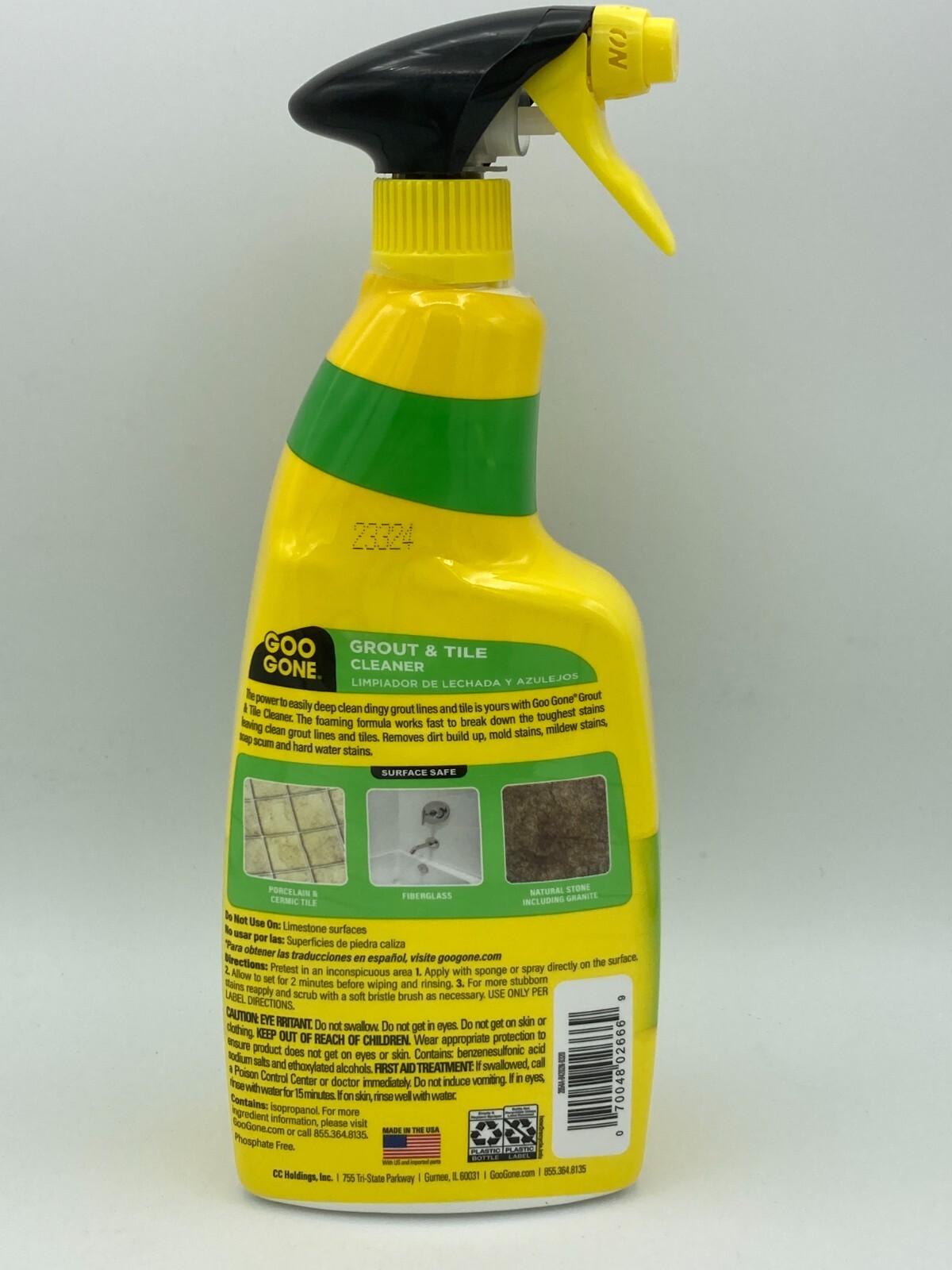 Goo Gone Grout & Tile Cleaner – 28 Ounce – Removes Tough Stains Dirt